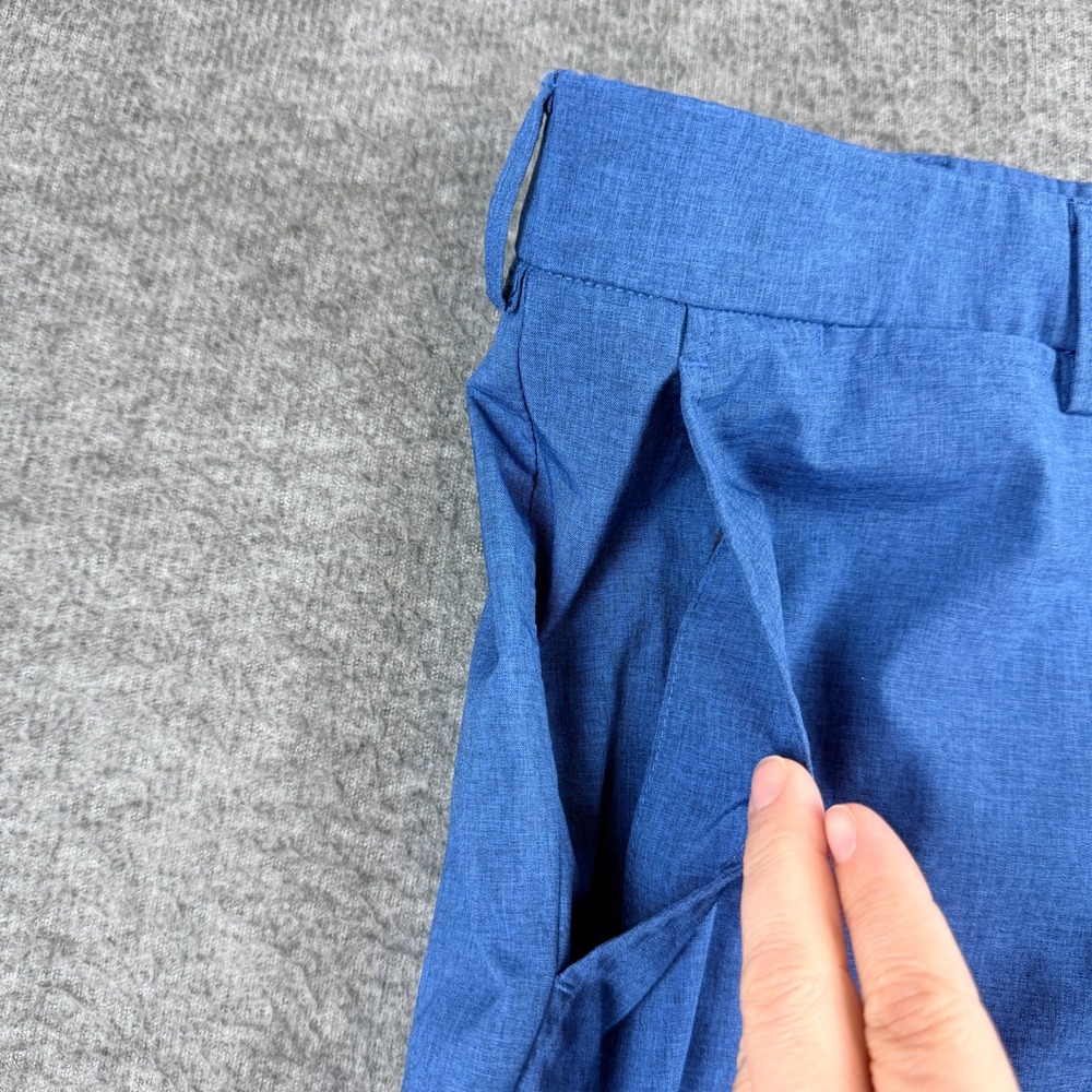 Grand Slam Golf Shorts Men's 36 Blue Performance Stretch Flat Front Casual - Picture 11 of 14